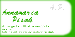 annamaria pisak business card